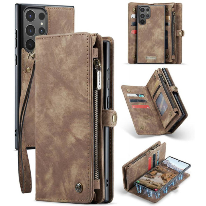 CaseMe phonecase 008 8-card Samsung Galaxy S25 Ultra - Brown