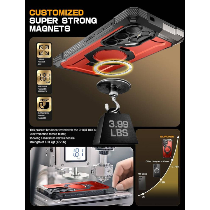 SUPCASE UB Grip skal Samsung Galaxy S25 Ultra - Ruddy