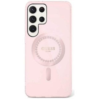 Guess Rhinestone MagSafe skal Samsung Galaxy S25 Ultra - Pink