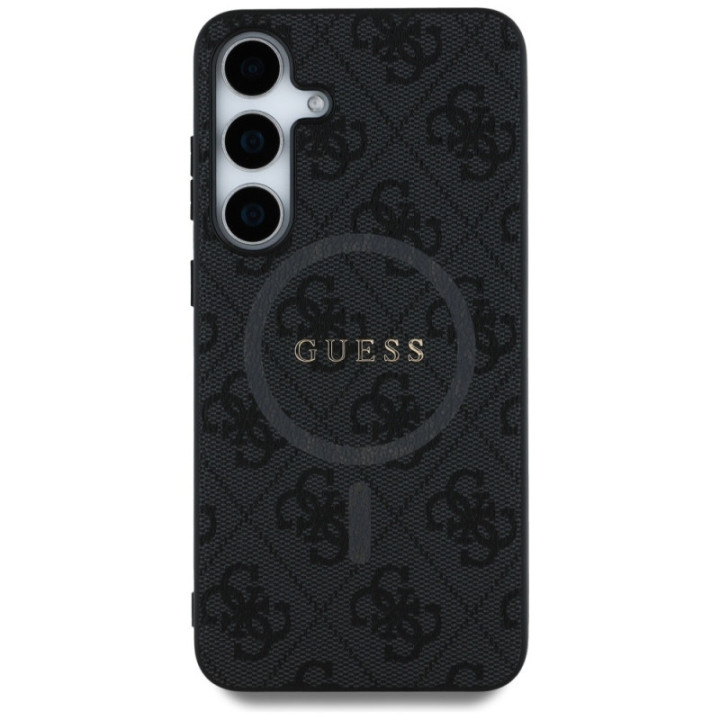 Guess Leather 4G MagSafe skal Samsung Galaxy S25 - Svart