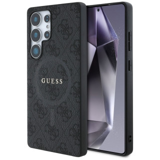 Guess Leather 4G MagSafe case Samsung Galaxy S25 Ultra - Black