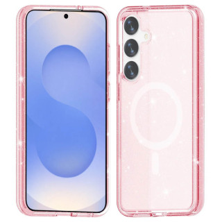 Glitter MagSafe cover Samsung Galaxy S25 - Pink