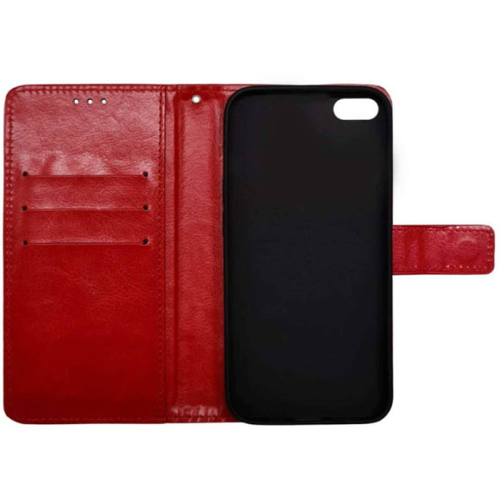 Wallet cover 3-card Apple iPhone 16E - Red