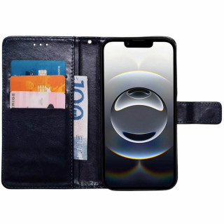 Wallet cover 3-card Apple iPhone 16E - Darkblue