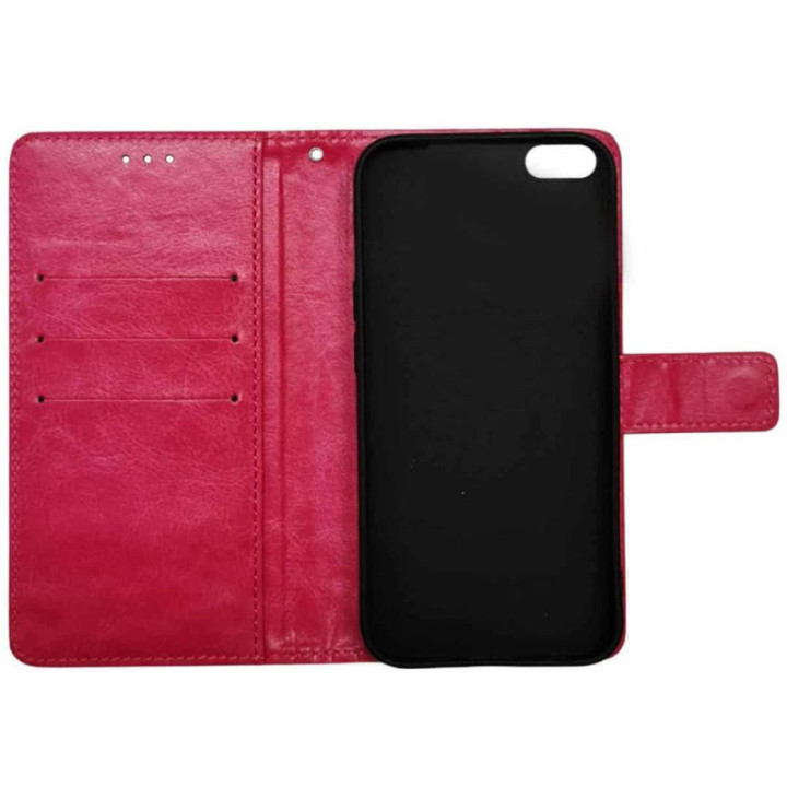Plånboksfodral 3-kort Apple iPhone 16E - Rosa