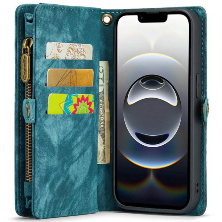 CaseMe phonecase 008 8-card Apple iPhone 16E - Blue