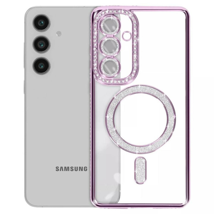 Diamond bling MagSafe Hülle Samsung Galaxy A26 5G - Purple