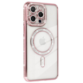 Diamond bling MagSafe case Apple iPhone 13 Pro - Pink