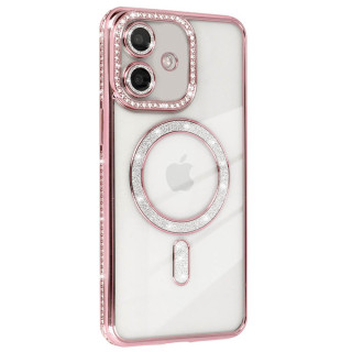 Diamond bling MagSafe deksel Apple iPhone 12 - Pink