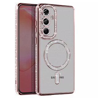 Diamond bling MagSafe Hülle Samsung Galaxy A15 5G - Pink