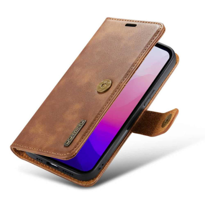 WalletCase DG-Ming 2i1 Apple iPhone 16e - Brown