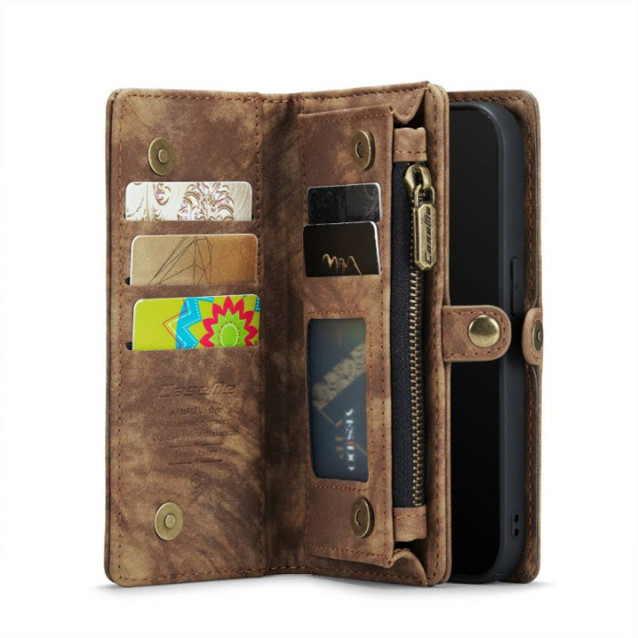 CaseMe phonecase 008 8-card Apple iPhone 16e - Brown