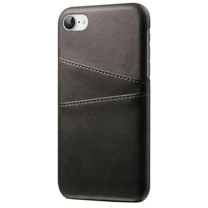 Retro cover med slots Apple iPhone 16e - Mørkegrå