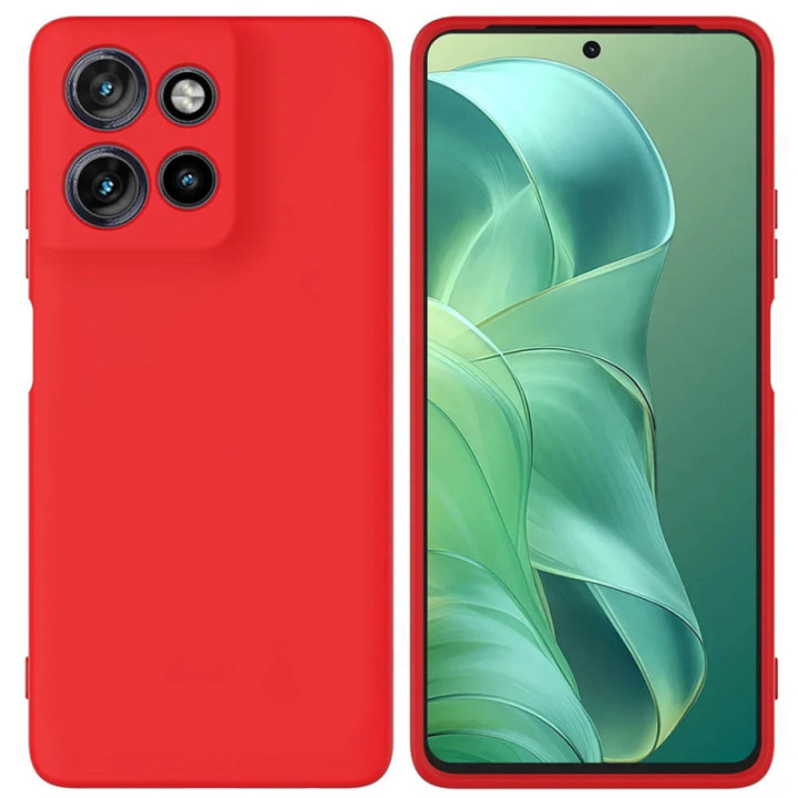 Liquid silikon skal Motorola Moto G Power (2025) - China Red