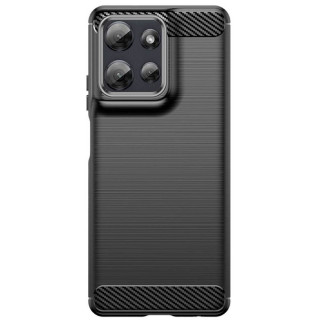 Gebürstet TPU hülle Motorola Moto G Power (2025) - Schwarz