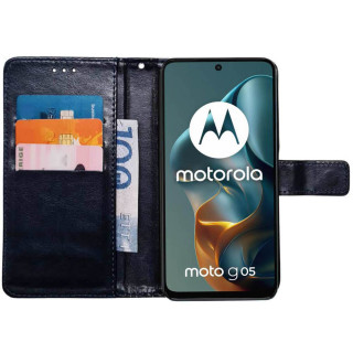 Wallet cover 3-card Motorola Moto G05 - Darkblue