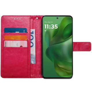 Lommebokdeksel 3-kort Motorola Moto G Power (2025) - Rosa