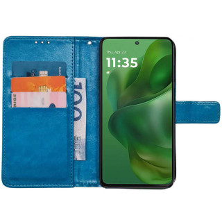 Lommebokdeksel 3-kort Motorola Moto G Power (2025) - Lyseblå