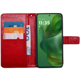Plånboksfodral 3-kort Motorola Moto G Power (2025) - Röd