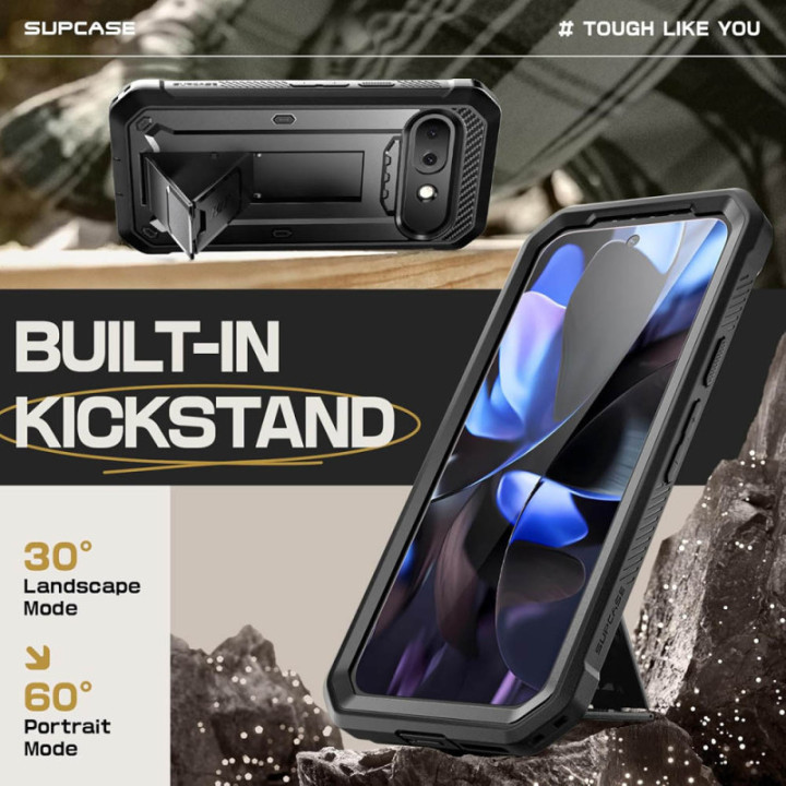 SUPCASE UB Pro Hülle Google Pixel 9a - Schwarz