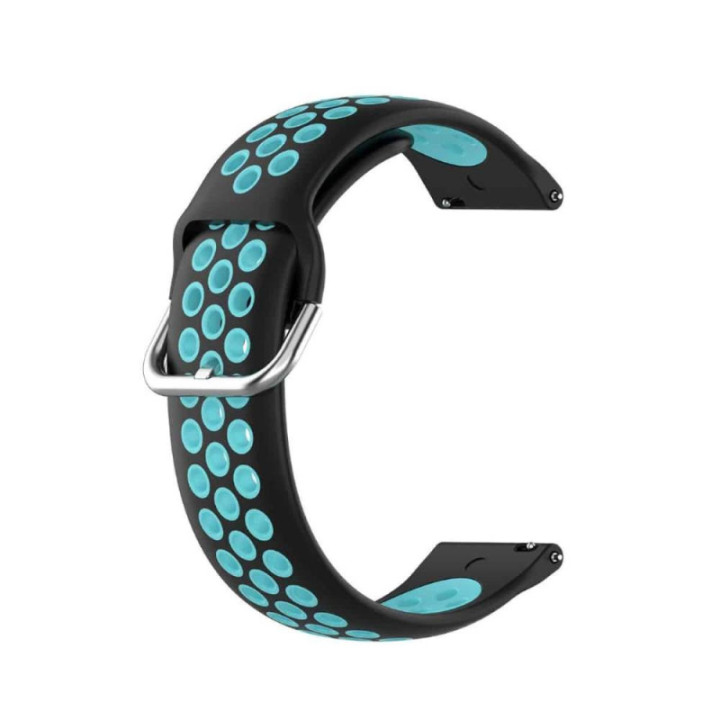 EBN watchband Garmin Vivoactive 6 - Black/turquoise