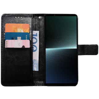 Wallet cover 3-card Sony Xperia 1 VII - Black