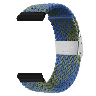 Punottu kellon ranneke Fitbit Sense - Bluegreen