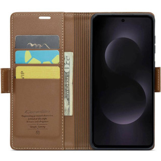 CaseMe puhelimenkotelo 023 Samsung Galaxy S25 Edge - Ruskea