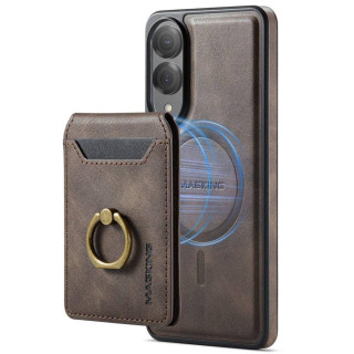DG-Ming Magking K1 2i1 deksel Samsung Galaxy S25 Edge - Coffee
