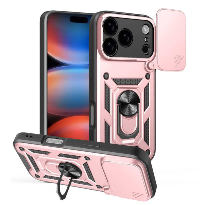 Jazz 3i1 kuori Apple iPhone 17 Pro - Ruusu