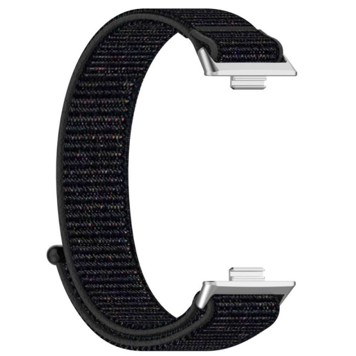 Nylon klokkereim Huawei Watch Fit 4 - Black pink