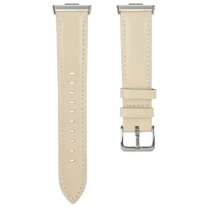 Läder klockarmband Huawei Watch Fit 4 - Starlight beige