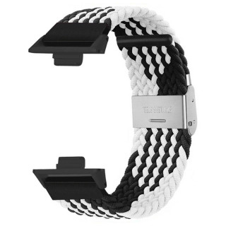 Flätat klockarmband Huawei Watch Fit 4 - Svartvit