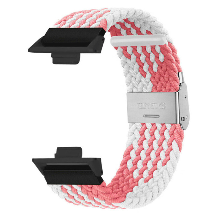 Braided elastic watchband Huawei Watch Fit 4 Pro - Pinkwhite