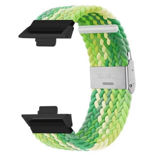 Flettet elastisk klokkereim Huawei Watch Fit 4 Pro - Gradient green