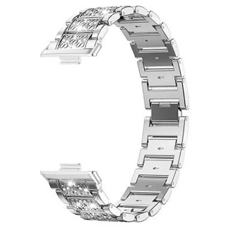 Diamond bling klokkereim Huawei Watch Fit 4 Pro - Sølv