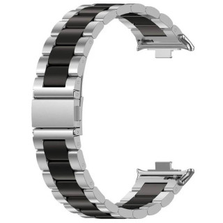 Urrem i rustfrit stål Huawei Watch Fit 4 Pro - Sølv/sort