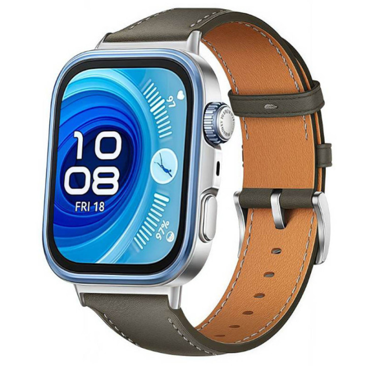 Läder klockarmband Huawei Watch Fit 4 Pro - Urban grey