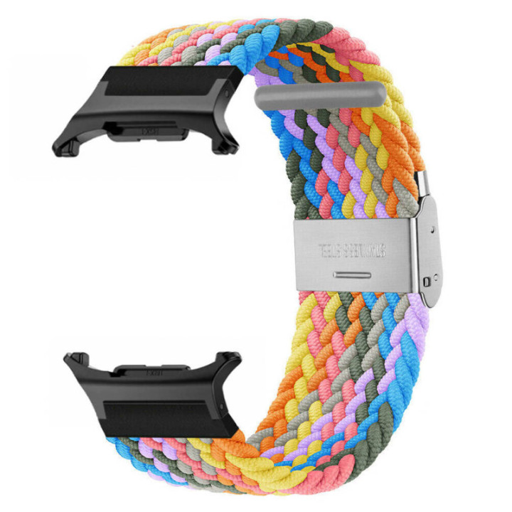 Geflochtenes Elastisches Uhrarmband Samsung Galaxy Watch 8 Ultra (2025) - Light rainbow