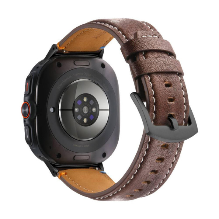 Läder klockarmband Samsung Galaxy Watch 8 Ultra (2025) - Espresso Noir