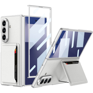 Leather Shield Case Samsung Galaxy Z Fold 7 – Frosted silver