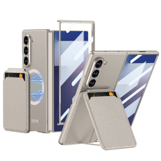 GKK Magnet Card Holder skal Samsung Galaxy Z Fold 7 - Starlight beige