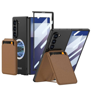 GKK Magnet Card Holder skal Samsung Galaxy Z Fold 7 - Espresso noir