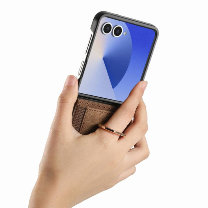 Elastic Ring Case Samsung Galaxy Z Flip 7 - Espresso Noir