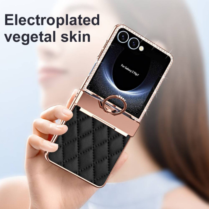 Rhombus Bling kuori Samsung Galaxy Z Flip 7 - Onyx black