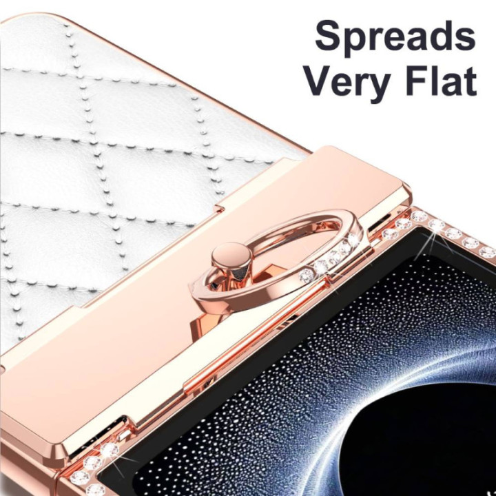 Rhombus Bling skal Samsung Galaxy Z Flip 7 - Ivory White