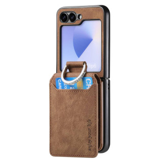 Retro Ring cover Samsung Galaxy Z Flip 7 - Espresso noir