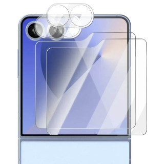 Tempered glass 2in1 Samsung Galaxy Z Flip 7 - Black