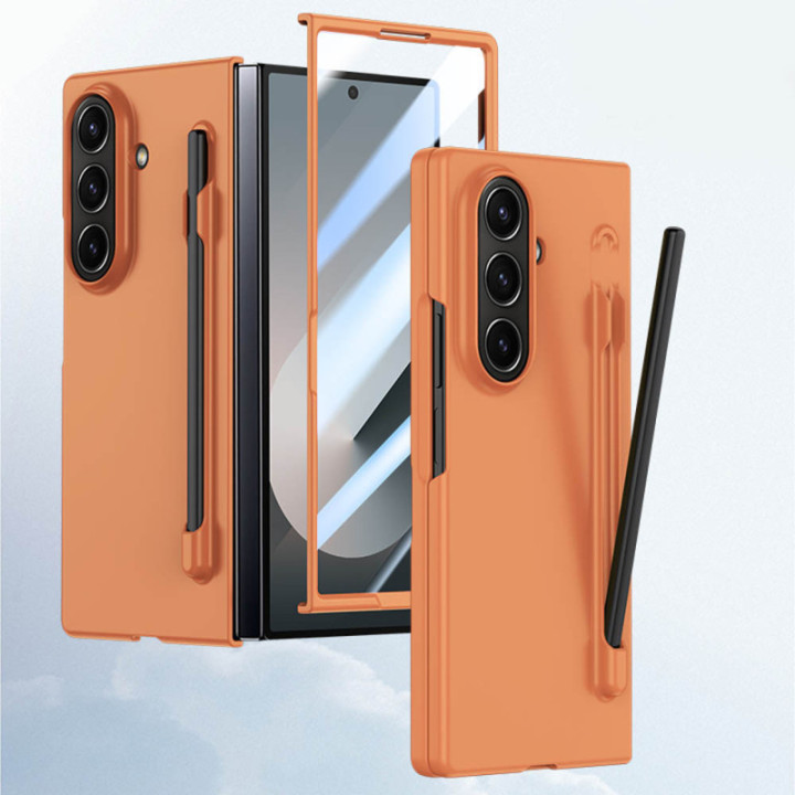 2in1 Acrylic Stylus skal Samsung Galaxy Z Fold 7 - Spicy orange