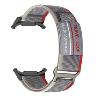 Travel Loop BK klokkereim Samsung Galaxy Watch Ultra (2025) - Red Grey